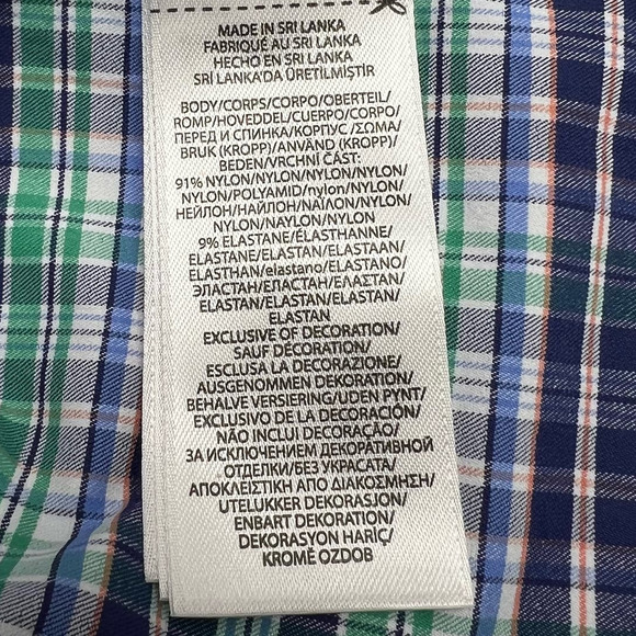 Ralph Lauren Blue Custom Fit Performance Button Up Check Shirt Men's Size XS - Picture 5 of 8